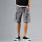 2025 New Summer Men Trend Cargo Shorts Men's Letter Print Pocket Shorts Fashion Casual Straight Shorts Male Ropa Hombre