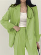 Korean Fashion Spring Women's Suits Casual Top Trousers 2 Piece Sets Women's Outfits Coats Slim Fit Blazers for Women Clothing