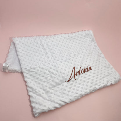 Personalized Baby First Name Cover Kids Custom Blanket Newborn Boy Girl Birthday Gift Swaddle Bed Toddler Stroller Crib Blanket