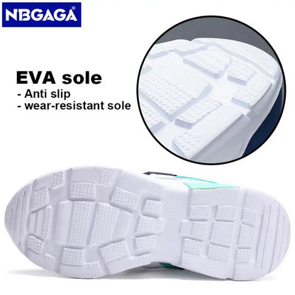 Children Casual Shoes for Boys Breathable Sneaker Summer Air Mesh Kids Hook & Loop Students School Shoe Size28-40