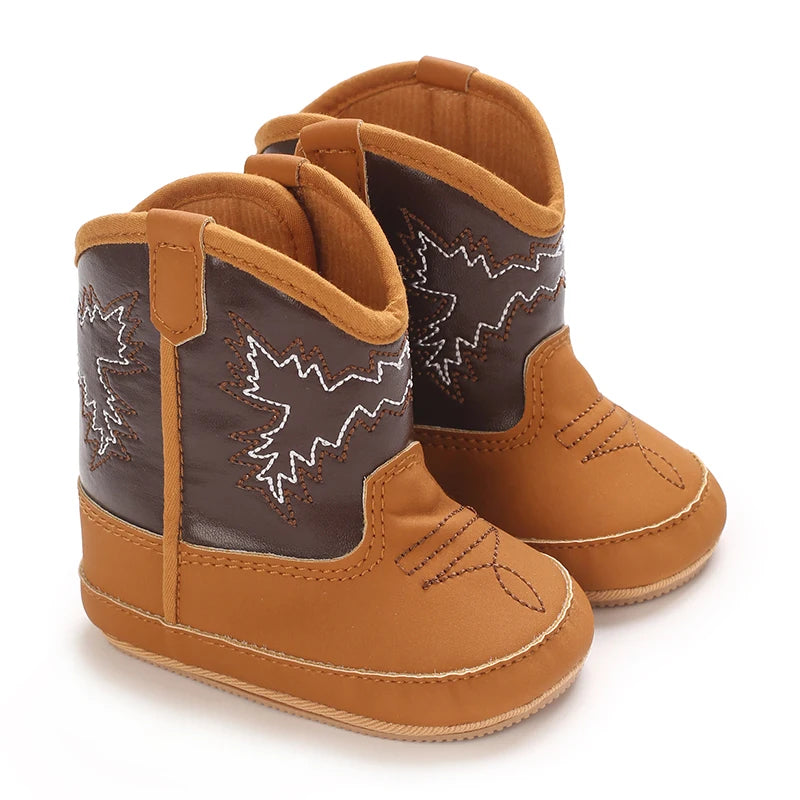Baby Boots Made Of Soft PU and High-quality Cotton 2024 New Autumn and Winter Short Boots With Rubber Soles and Anti Slip Baby