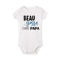 Handsome Like Daddy Newborn Baby Summer Bodysuit Infant Body Short Sleeve Baby Boy Jumpsuit Funny Cute Toddler Bodysuit Outfits