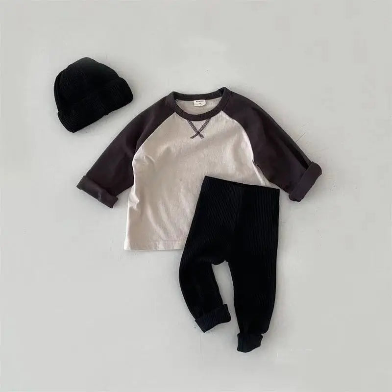 Spring Autumn Baby Boys Girls Ribbed Leggings Cotton Infant Casual Pants Toddler Kids Solid Color Stretch Slim Leggings Trousers