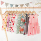 Baby Girls Clothes Summer Dress Flying Sleeve Newborn Infant Dresses Plaid Sleeveless Cotton Newborn Princess Dress Baby Girl