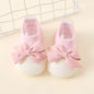 Spring and Summer New Fashion Bowknot Children's Indoor Shoes Cute Princess Style Baby Socks Shoes Baby Walking Shoes
