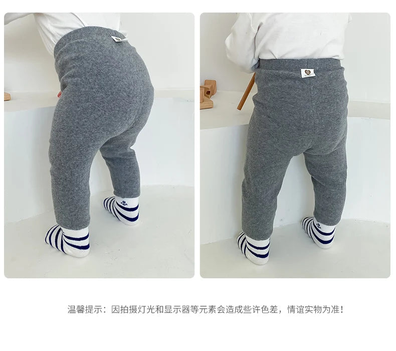 Baby footed pants newborn baby girl boy leggings long trousers  0-6-12months kid lycry cotton sleepwear trousers pyjamas pants