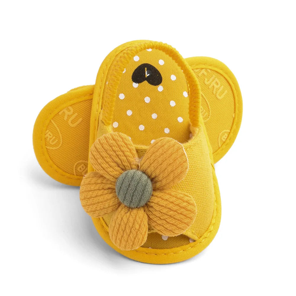Summer New Sunflower Baby Sandals Soft Bottom Baby Toddler Shoes 0-1 Years Old Baby Girls  Baby Shoes Girls  Baby Boy Shoes