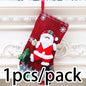 (1pcs/pack) Christmas Decorations, Christmas Socks, Gift Bags, Christmas Scenes, Window Display, Small Pendants, Christmas Decor