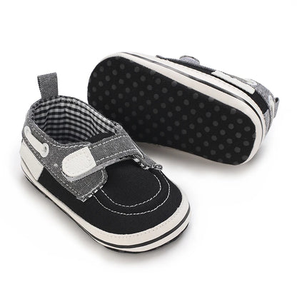 Newborn Baptist Shoes New Leather Gentleman Shoes Anti-slip Soft Bottom Indoor Baby Boys and Girls Casual Shoes Walking Shoes