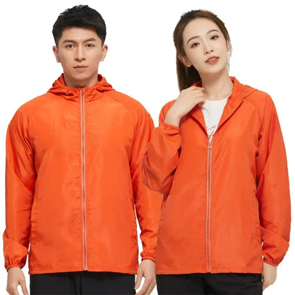 Men's Hiking Jackets Waterproof Women Sun Protection Windbreaker Camping Climbing Outdoor Coat Unisex Portable Clothes