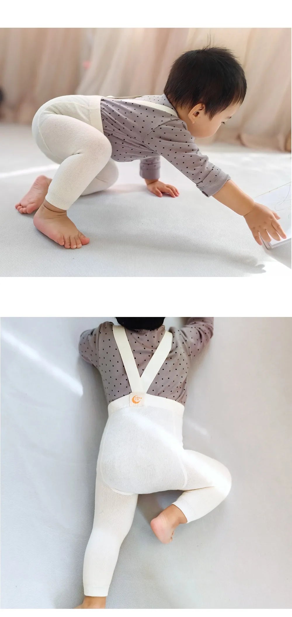 2025 Spring Fashion Boy Baby Solid High Waist Overalls Girl Children Cotton Leggings Infant Casual Suspenders Pants Kid Trousers