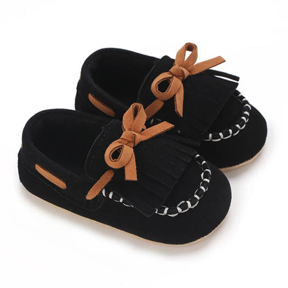 0-18M Baptism Newborn Baby Pre walker Girls Boys Casual Shoes Leather Non-Slip Soft-Sole Infant Toddler First Walkers