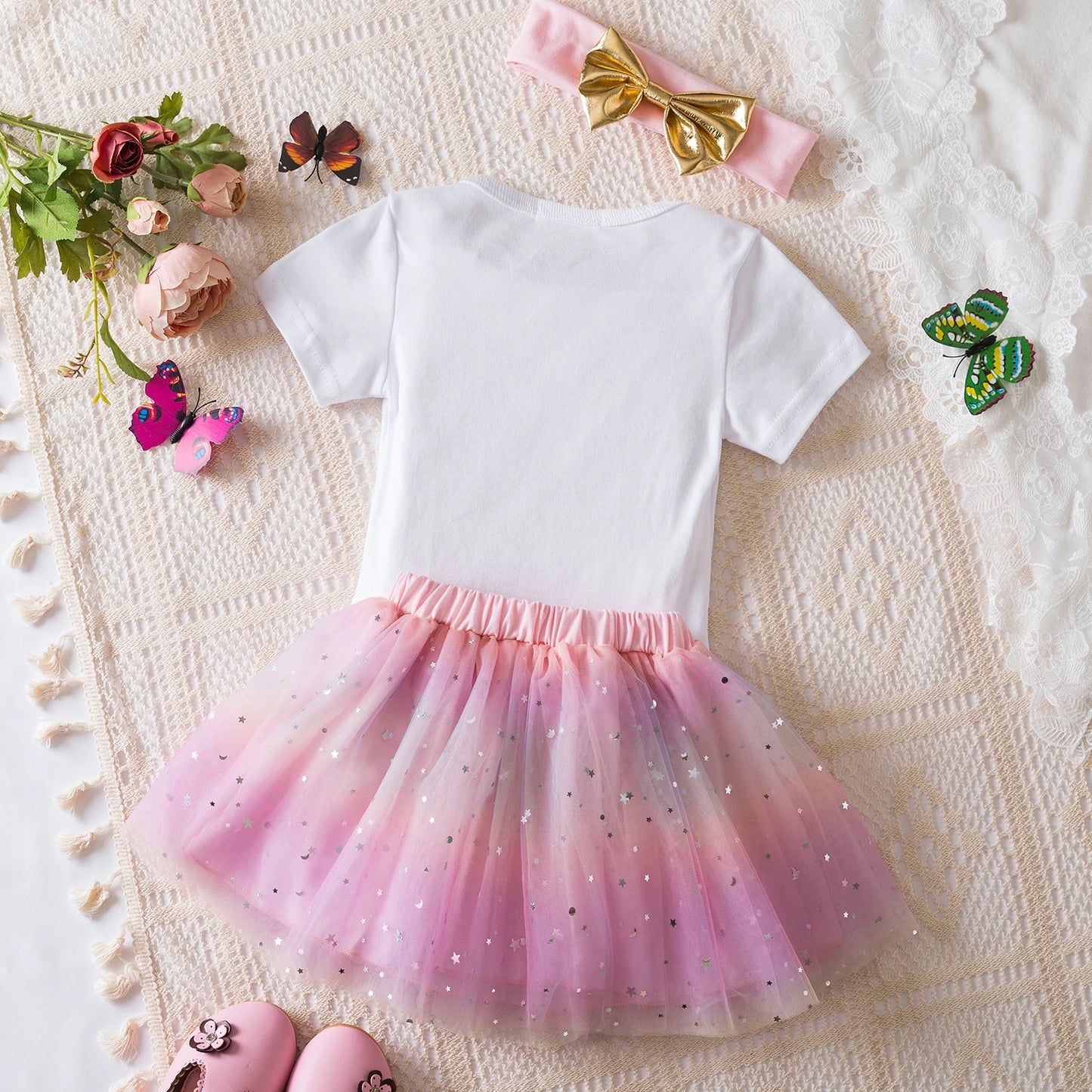 NewBorn Girls 1St Birthday Party Dress Princess 1 Year Old Ceremony Mesh Tutu Vestidos Infant Unicorn Christening Gowns