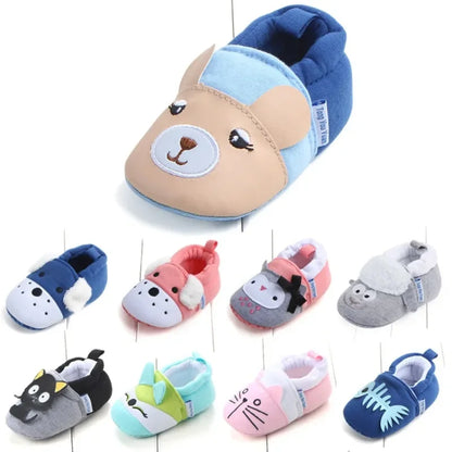 Season hot selling multi-color baby shoes non-slip baby cartoon walking shoes