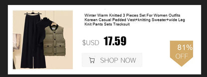 Winter Warm Knit wears Sets For Women Turtleneck Long Sleeve Pullover Sweater+ high Waist Wide Leg Drawstring Knitted Pants Sets