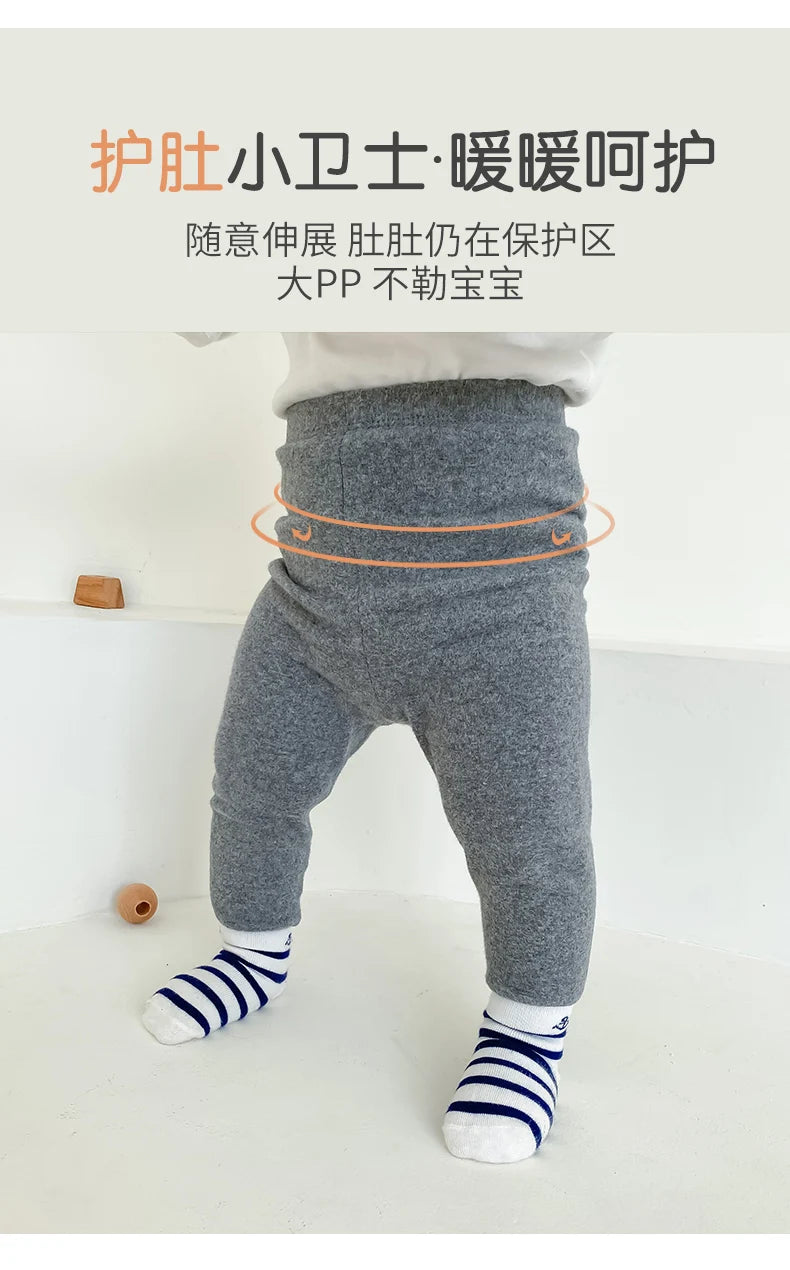 Baby footed pants newborn baby girl boy leggings long trousers  0-6-12months kid lycry cotton sleepwear trousers pyjamas pants