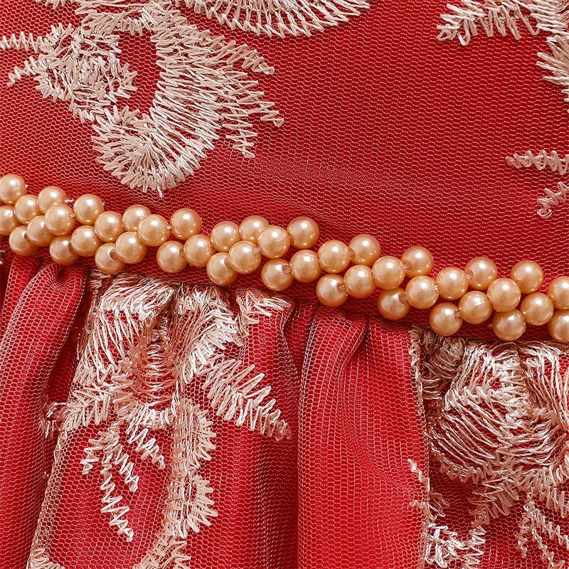 Baby Girls Christmas Dress 3 6 9 12 18 24 Months Toddler Newborn Lace Princess Dress 1 Year Old Birthday Party New Year Costume