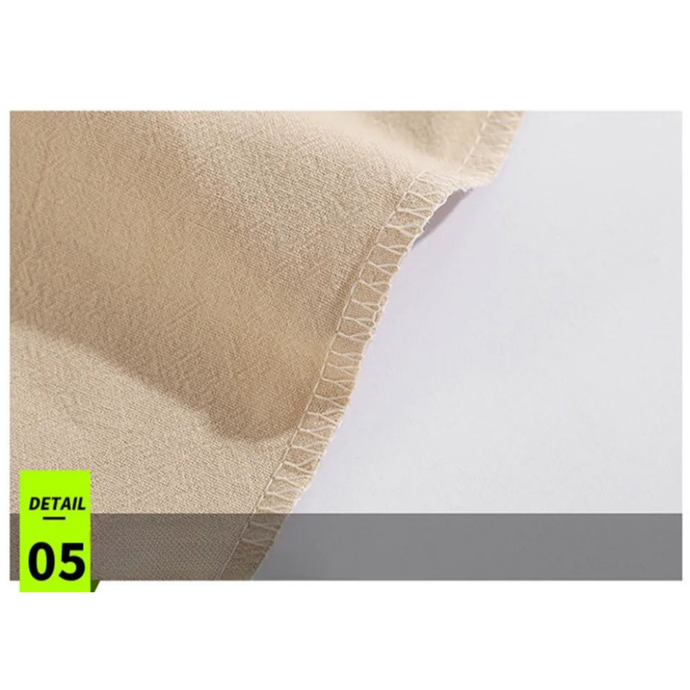 New Men's Cotton Linen Shorts Pants Male Summer Breathable Solid Color Linen Trousers Fitness Streetwear Loose Lace up Bottoms