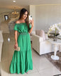 Summer Boho Red Dress Fashion Short Sleeve Beach Long Dress Casual Loose Elegant Holiday Party Dresses For Women Robe Femme 2025