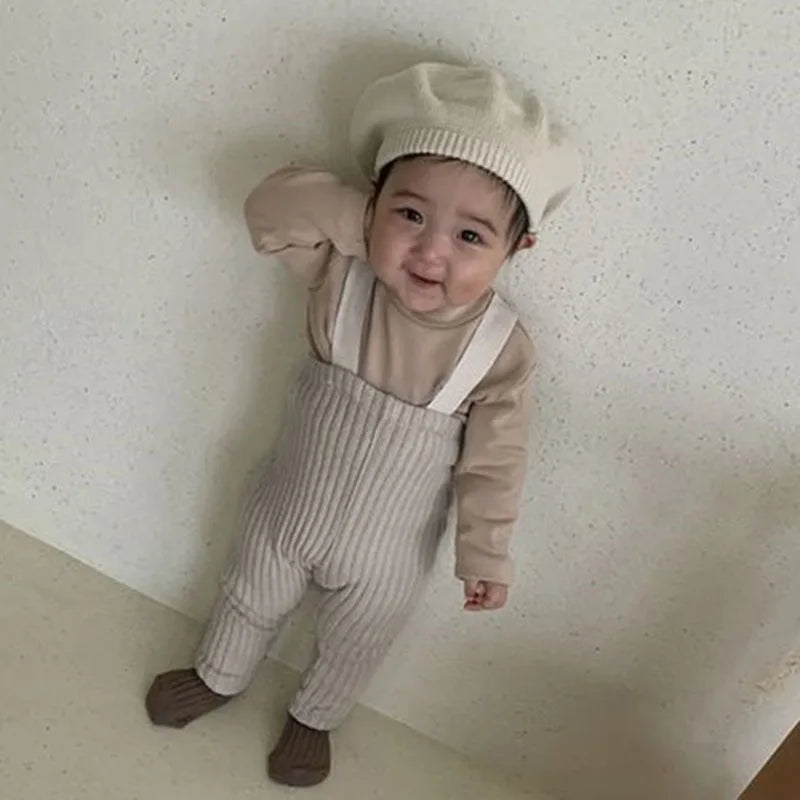 Toddler Baby Boys Girl Casual Pants Spring Autumn Baby Boys Girls Jumpsuit Overall Infant Baby Girls Boys Suspender Pants
