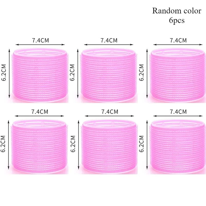 Hair Rollers Self Grip Hook Hair Curlers Heatless Roller Salon Dressing Curlers Jumbo Size Sticky Hair Styling Tools