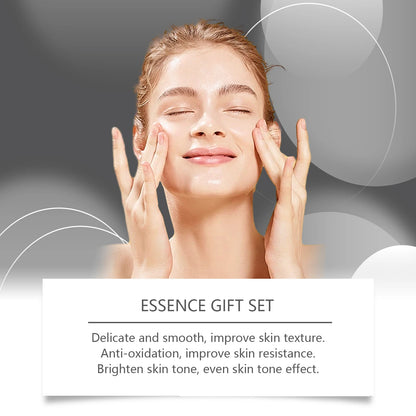 Facial Skin Care Serum Gift Set Moisturizing Nourish Fade Fine Lines Firming Wrinkles Brighten Skin Tone Smooth Face Essence Kit