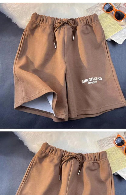 Summer New Leisure Fashion Sports Shorts Street Man Fashion Minimalist Sports Beach Pants Letter Embroidered Cotton Shorts