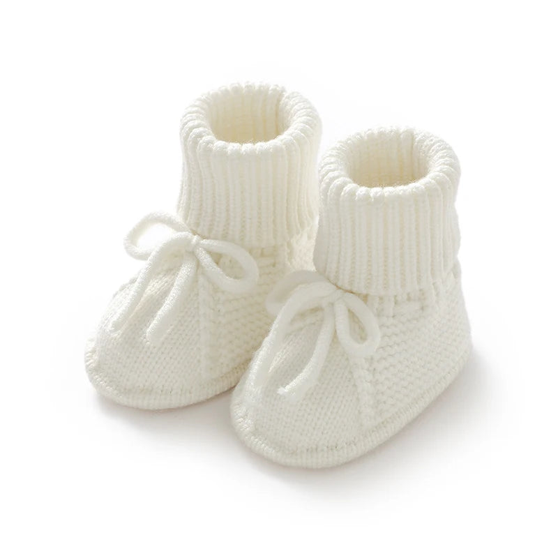 Breathable Non-Slip Infant Boys Girls First Walker Shoes Casual Solid Knitted Newborn Unisex Floor Pre walker Toddler Lightweight