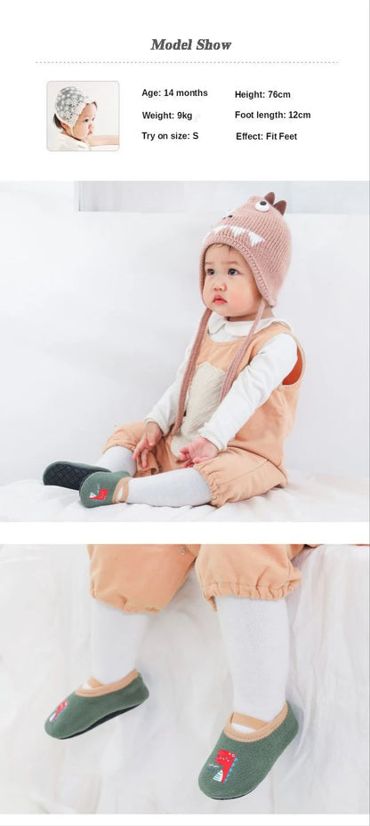 Baby Non-slip Socks Children Indoor Warm Floor Shoes Boys and Girls Toddler Shoes Amusement Park Kindergarten Non-slip
