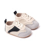 Infant Baby Girls Boys Canvas Shoes First Walkers Shoes Non-slip Contrast Color Sneakers Tie-up Newborn Sport Shoes