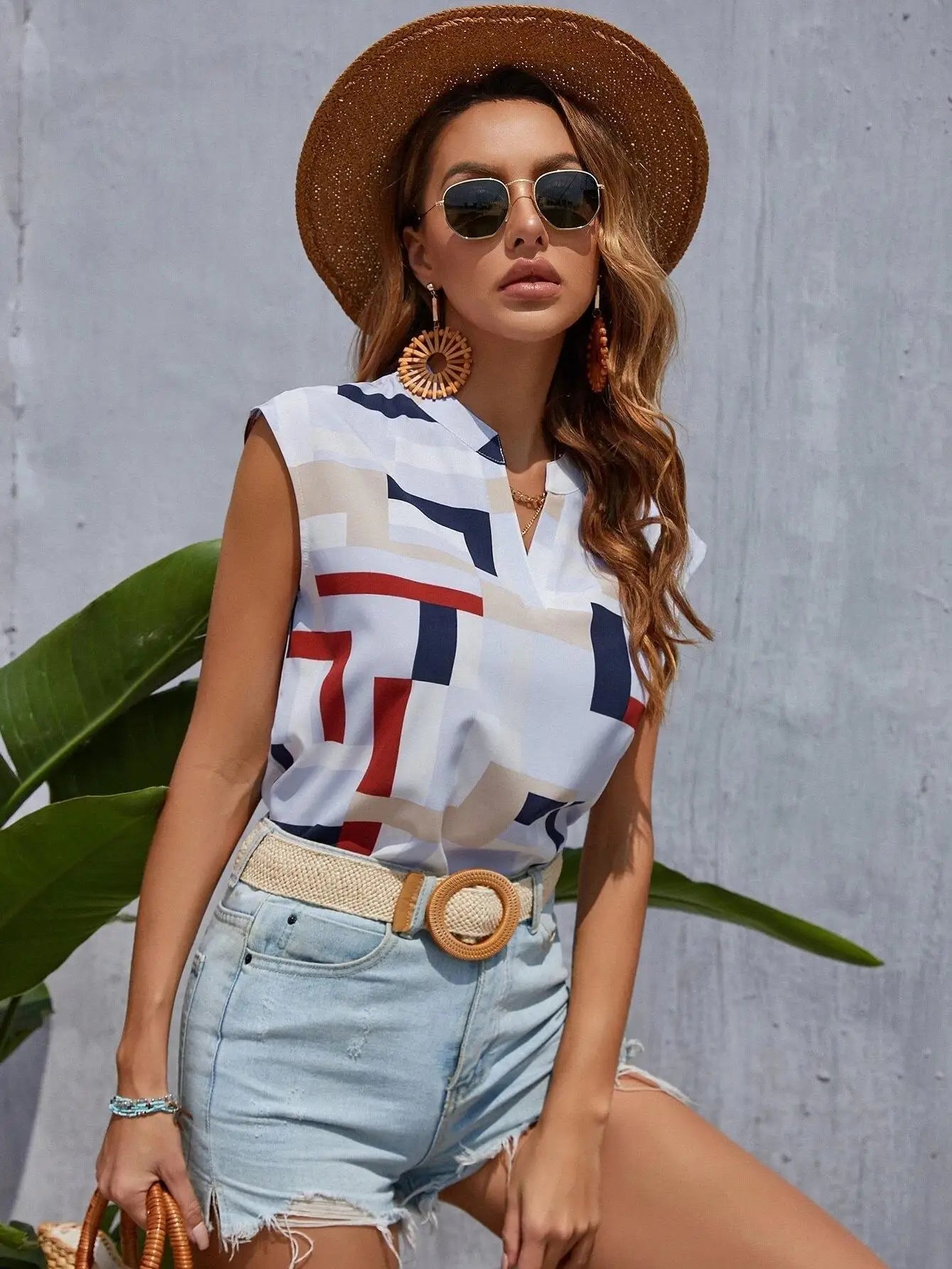 Women's Blouse Casual Short Sleeve Shirt Simple V Neck Tops Elegant Shirts And Blouses Deals Summer Youthful Woman Clothes 2025