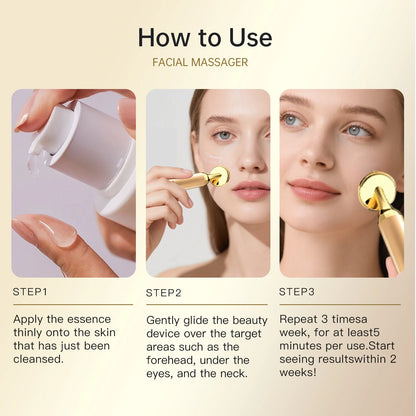 Electric Facial Beauty Devices Face Lifting Anti Wrinkle Facial Eye Massage with Face Cream Introducer Skin Rejuvenation Device