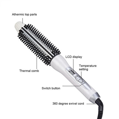 Hair Curler Hot Brush Hair Straightening Electric Brush Curling Iron LCD Display Hair Styling Hair Styling Appliances 22/26/32mm