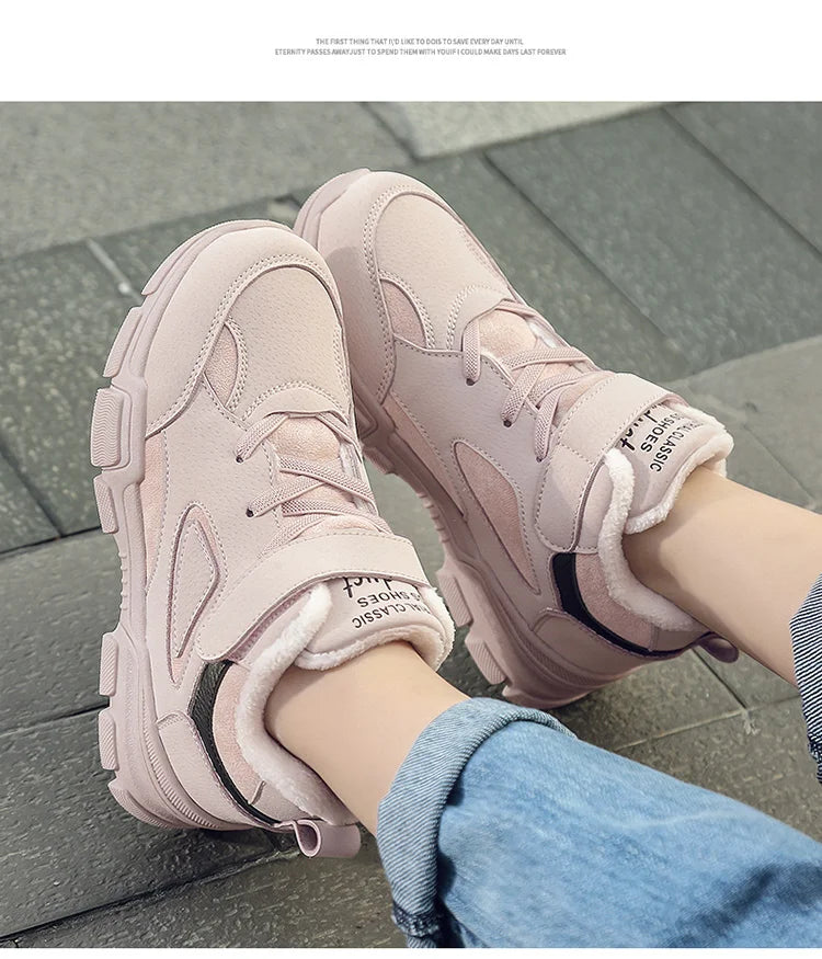 Boots For Kids Girls Boys Children's Winter Tooling Cotton Boot Casual Kids Shoe Trendy All-match Hard-wearing Fashion Anti-wear