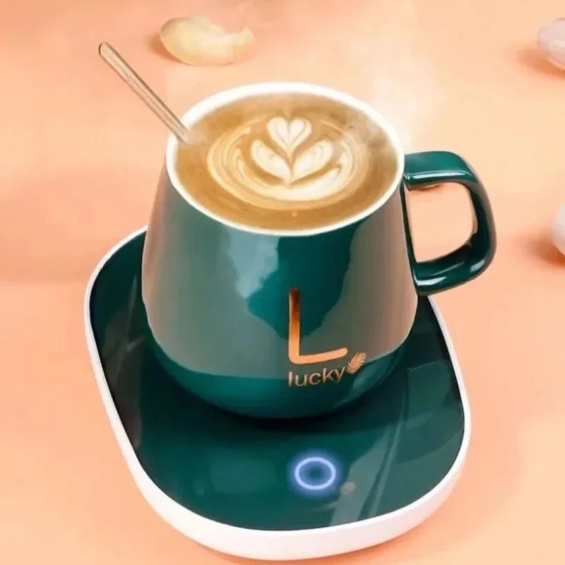 1. Winter Must-Have! Smart Self-Heating Mug 55°C Constant Warmth | Gift Box w/Spoon, Perfect for Camping & Gifts | Seasonal SALE