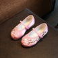 Girls Hanfu Flats Shoes Chinese Style Kids Princess Embroidery Cloth Shoes Dance Versatile Children's Ancient Dress Up Loafers