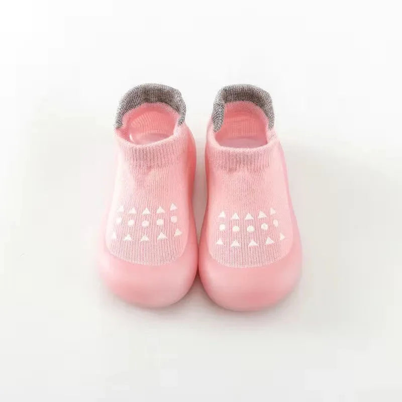 Summer New Combed Cotton Anti slip and Breathable Children's Soft Sole Shoes Baby Walking Shoes Mesh Faced Baby Floor Socks
