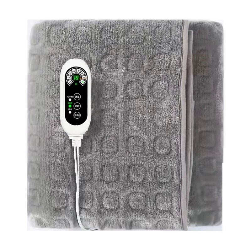 150*90cm Electric Heating Blankets Soft Flannel Heated Blanket Cover Winter Body Warm Mat Timed Sleeping Pad Heater