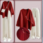 Autumn Wear Set Women's 2025 New Knitted Sweater Women's Slim and Versatile Casual Pants Two Piece Set for Women Pant Sets