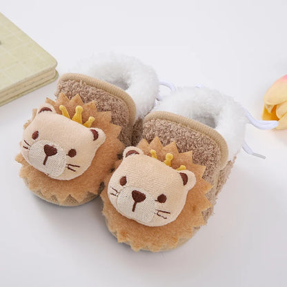 Winter Snow Baby Boots Newborn Toddler Warm Boots Winter First Walkers Baby Girls Boys Shoes Soft Sole Cute Cartoon Snow