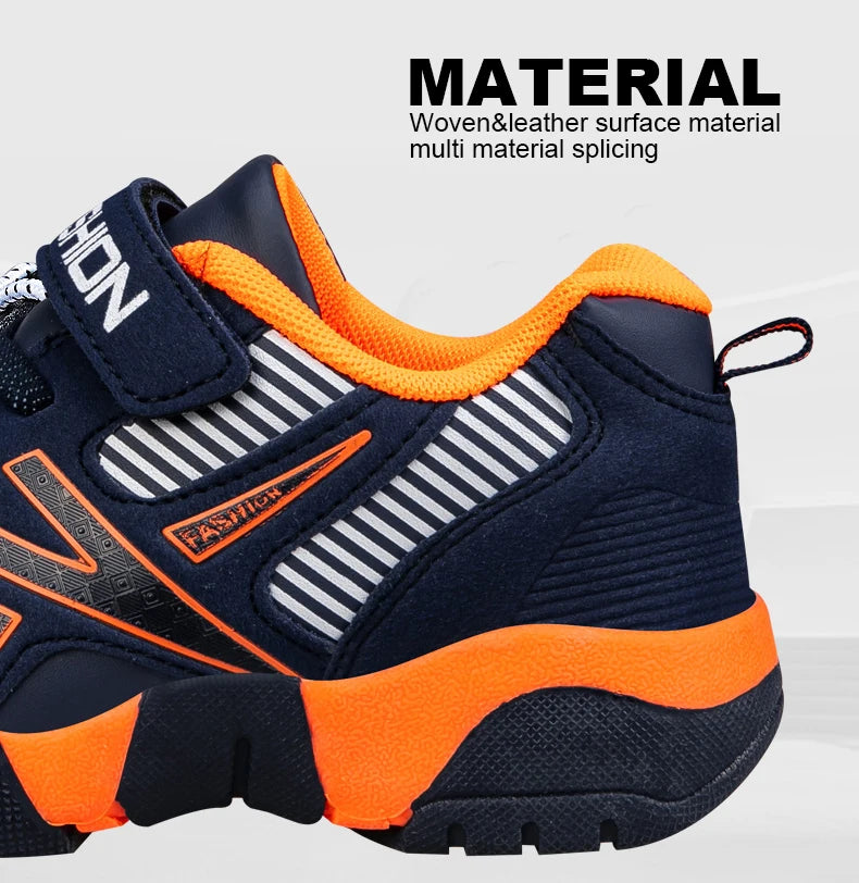 Children Boys Shoes School Sports Fashion Leather For Kids Tennis Casual Sneakers Children's Boy Running 7-12 Years Walking Shoe
