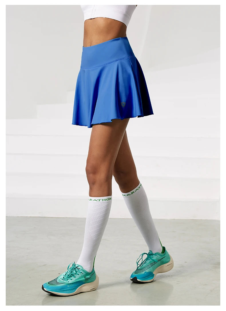 Women Sports Tennis Short Skirts Fitness Gym Leggings Golf Badminton Skort Athletic Running Workout Pleated Skirt With Pocket