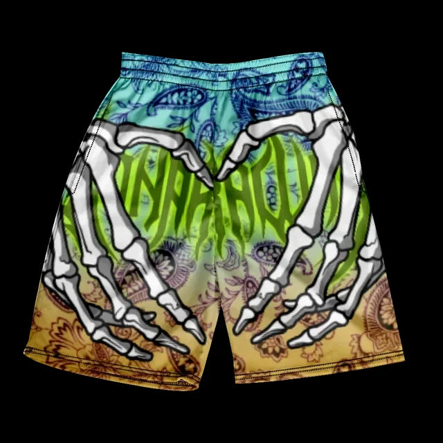 Summer Men's Sports Shorts Fashion Skull Print Pattern Men's Beach Shorts Hawaii Vacation Beach Men's Swimming Shorts S-2XL