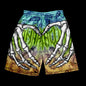 Summer Men's Sports Shorts Fashion Skull Print Pattern Men's Beach Shorts Hawaii Vacation Beach Men's Swimming Shorts S-2XL