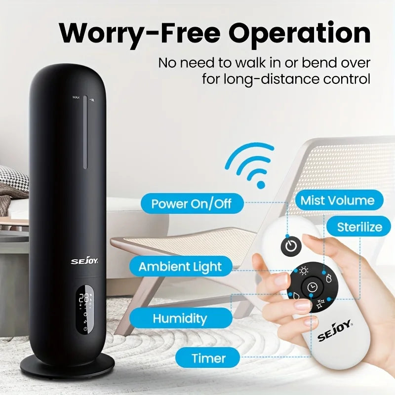 SEJOY Air Humidifiers  for Bedroom Large Room Home Quiet Air Humidifier for Baby Nursery & Plants Essential Oil Diffuser