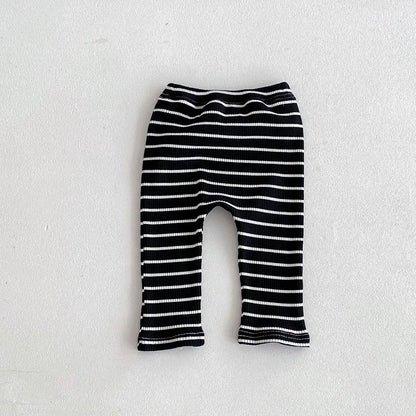 MILANCEL 2025 Autumn Baby Pants 0-3 Y Korean Style Toddler Girls Solid Big PP Leggings Infant Boys Cotton Slim Fit Trousers
