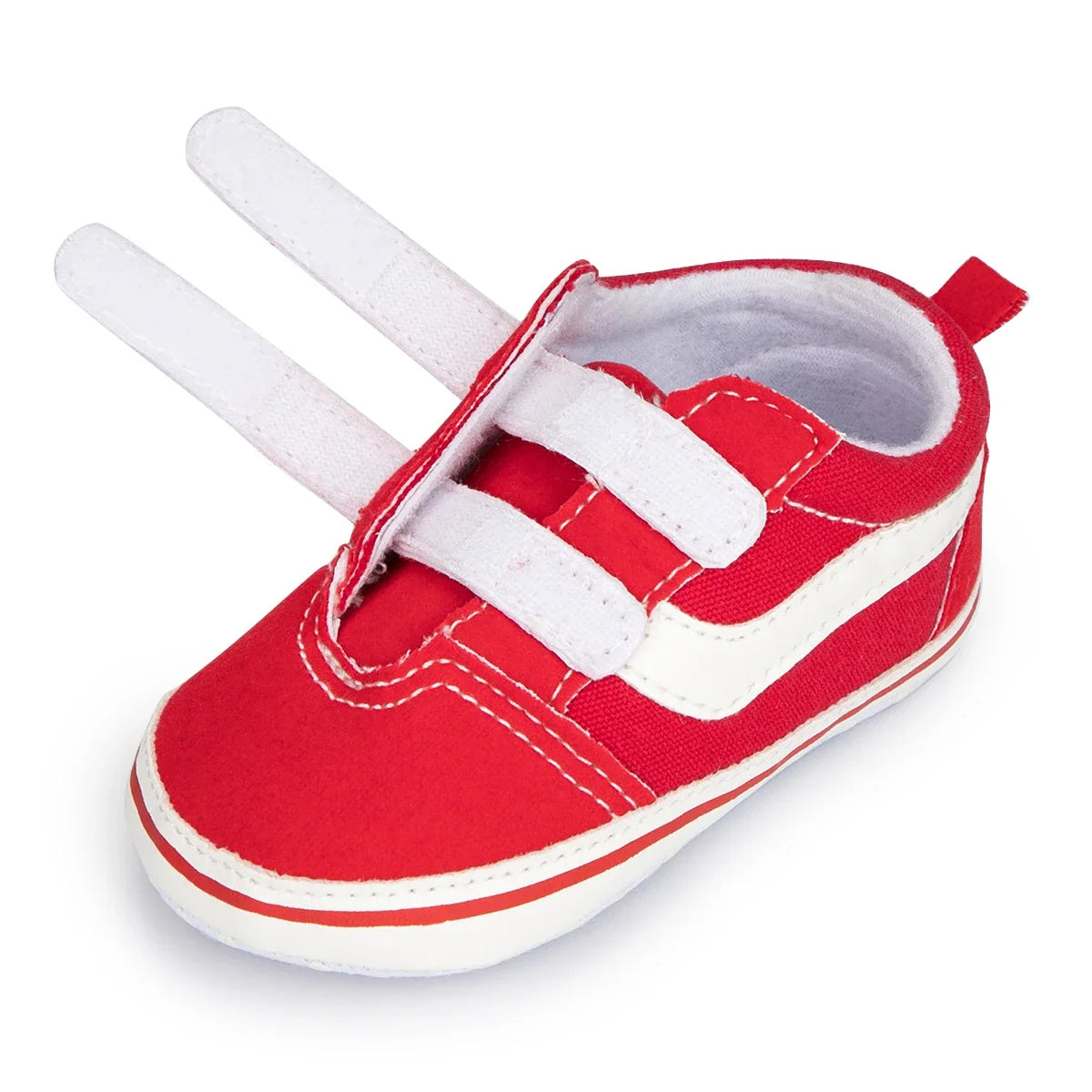 2025 Baby Canvas Sneakers Classic Stripes Casual Baby Boy Girl Shoes Anti-slip Soft First Walkers Infant Baby Unisex Shoes