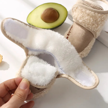 Warm Infant Toddler Crib Snow Boots Soft Comfortable Infant Girls Boys Anti-Slip Socks Slipper Newborn Baby Shoes