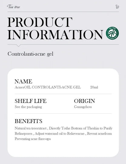 SADOER Tea Tree Acne Removing Cream Facial skincare Oil Control Face Gel Creams Hydrating Moisturizing Facial Cream Skin Care