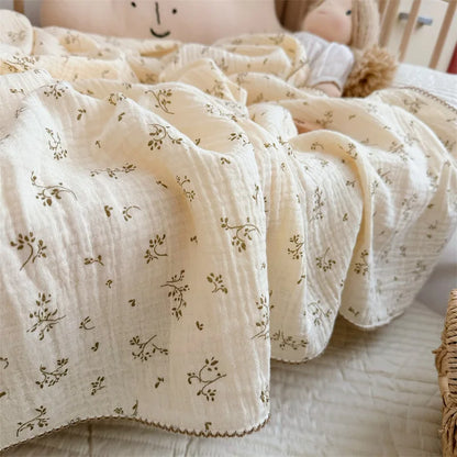 Summer Muslin Swaddle Blankets Cotton Soft Baby Blanket For Boys Girls Newborn Baby Receiving Blanket Sleeping Cover Crib Quilts
